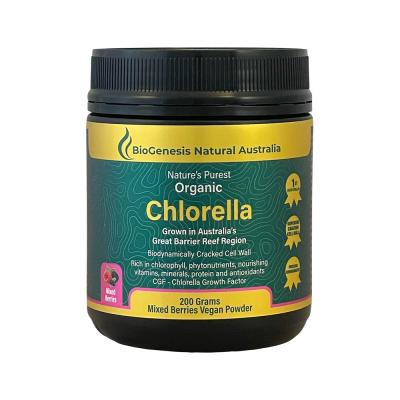 BioGenesis Natural Australia (Travel Friendly) Organic Chlorella Mixed Berries Powder 200g